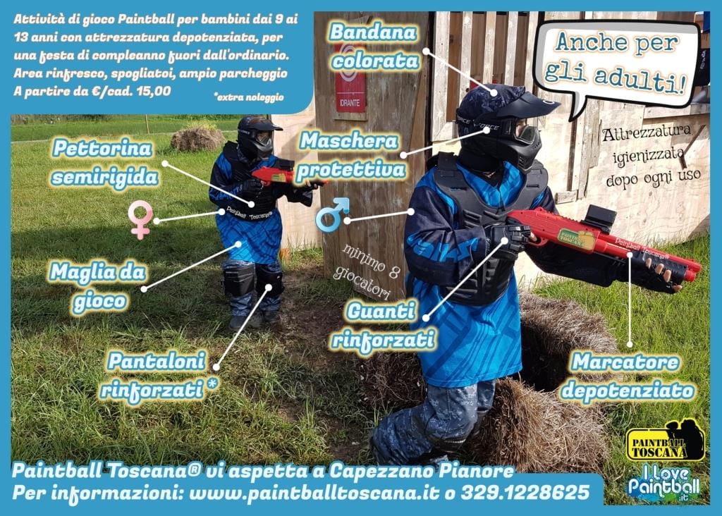 Compleanno paintball lasertag Compleanno Paintball pisa e Camaiore